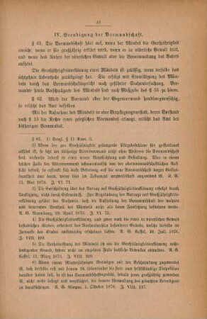 IV. Beendigung der Vormundschaft.