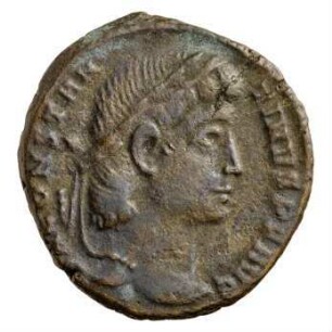 Münze, Follis, Aes 4, 337 - 340 n. Chr.