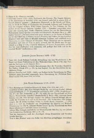 Johann Jacob Bodmer 1698-1783