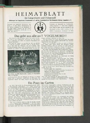 Das geht uns alle an!! Vogelmord !!