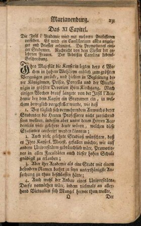 Das XI Capitel. - Das XVI Capitel.