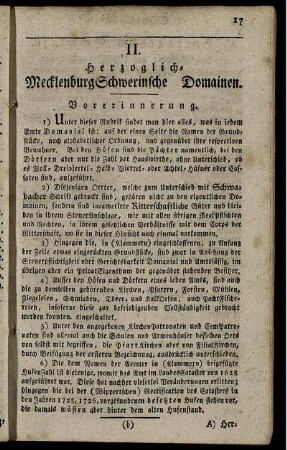 II. Herzoglich-MecklenburgSchwerinsche Domainen