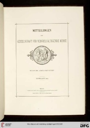 Mitteilungen der Gesellschaft für vervielfältigende Kunst