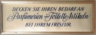 WERBETAFEL AUS KUNSTSTOFF
