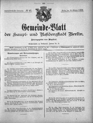 1898,45: No. 45, 30. Oktober 1898