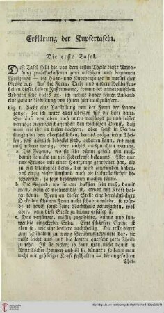 Erklärung der Kupfertafeln