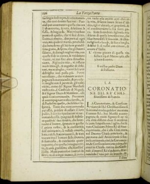 La Coronatione Del Re Christianissimo di Francia.