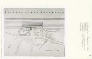 Bahnhof (Diplomarbeit bei Kurt Dübbers): Lageplan 1:1000