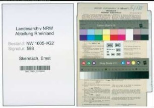 Entnazifizierung Ernst Skeretsch , geb. 29.01.1922 (Kaufm.Angestellter)