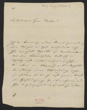 Brief an Unbekannt : 06.07.1828