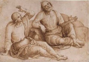 Zwei Apostel (nach der "Auferstehung Christi") von Pietro Perugino