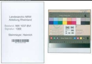 Entnazifizierung Heinrich Steinmeyer , geb. 13.10.1888 (Posthalter)
