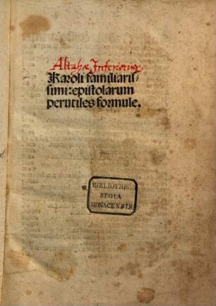 Epistulares formulae