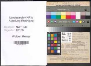 Entnazifizierung Reiner Wolber , geb. 16.03.1904 (Kaufmann)
