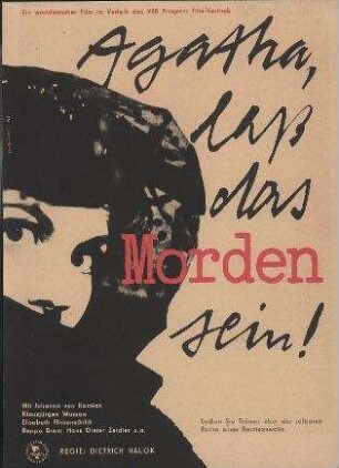 Agatha, laß das Morden sein