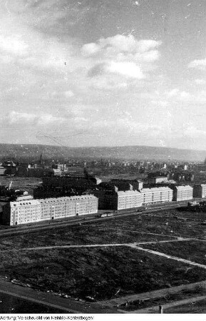 Dresden. Blick vom Rathausturm, 1958