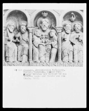Abraham mit Seligen und Heilige