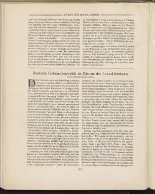 Deutsche Gebrauchsgraphik im Dienste der Luxuskleinkunst.