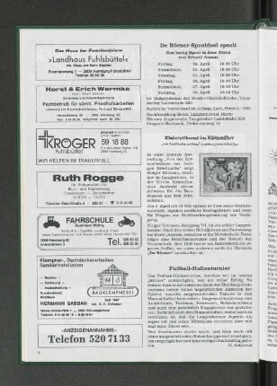 De Börner-Speeldeel speelt