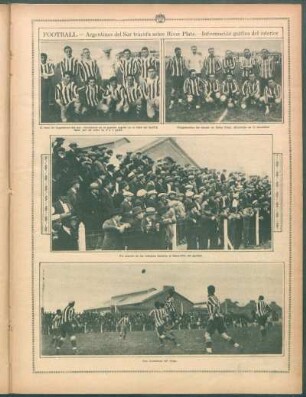 Football.- Argentinos del Sur triunfa sobre River Plate.- Información gráfica del interior