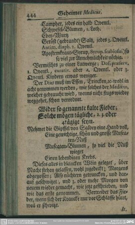 [Vom Fieber]