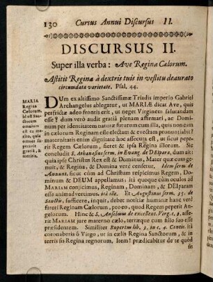 130-139, Discursus II