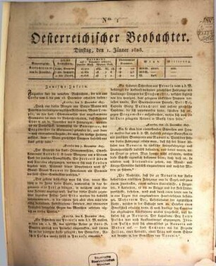 Der Oesterreichische Beobachter. 1828