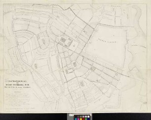 No. 4: Plan der Siele im neuen Stadttheile : Beilage zum Berichte von Wm. Lindley, März 1843
