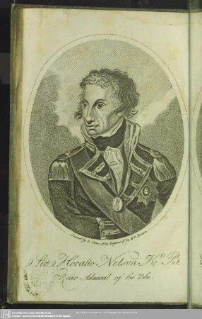 Sir Horatio Nelson K. B. Rear Admiral of the Blue