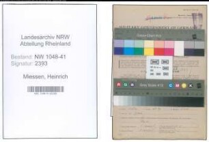 Entnazifizierung Heinrich Miessen , geb. 04.09.1903 (Polizist)