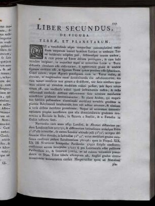 Liber Secundus. De Figura Terrae, Et Planetarum.