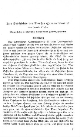 Die Geschichte des Dorfes Hummelsbüttel
