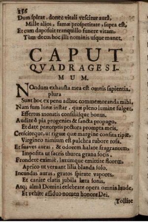 Caput Quadragesimum