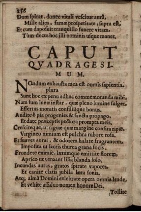 Caput Quadragesimum