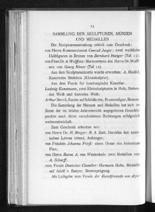 Sammlung der Skulpturen, Münzen und Medaillen