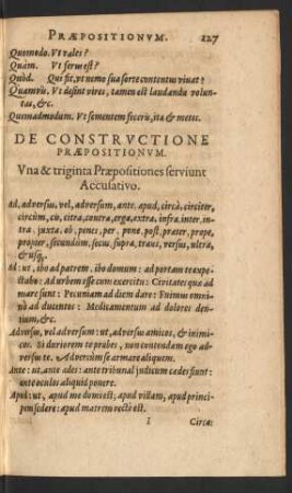 De Constructione Praepositionum.
