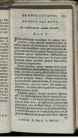 Gradus Octavus. Ex consideratione animae rationalis.