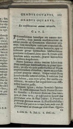 Gradus Octavus. Ex consideratione animae rationalis.