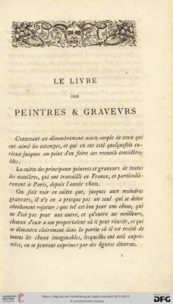 Le livre des peintres & graveurs
