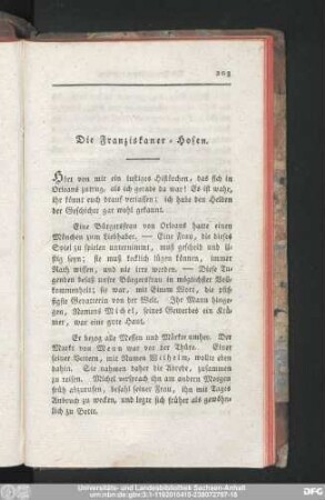 Die Franziskaner-Hosen.