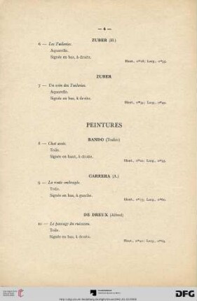 Peintures (Nr. 8-28)