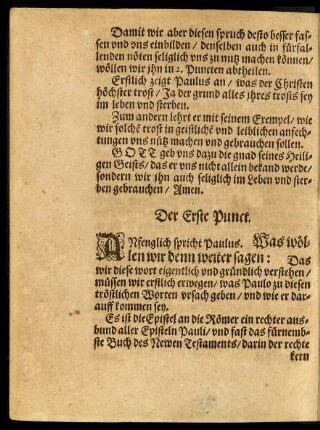 Der Erste Punct.