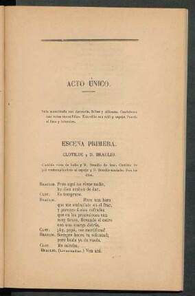 Acto único