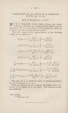 Correction of an error in a previous paper (pp. 36-49).