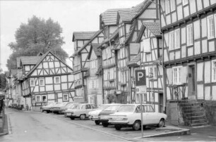 Rotenburg/Fulda: Straße mit schönen Fachwerkhäusern
