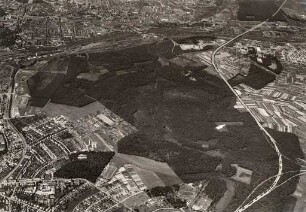 Luftbildaufnahmen von Karlsruhe. Rüppurr/Dammerstock - Gartenstadt