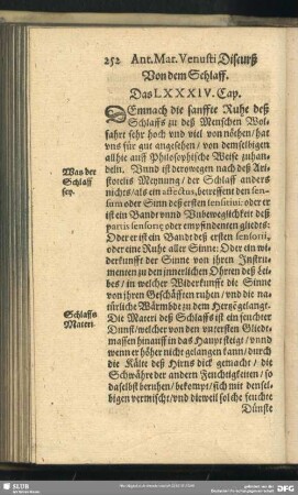 Von dem Schlaff. Das LXXXIV. Cap.