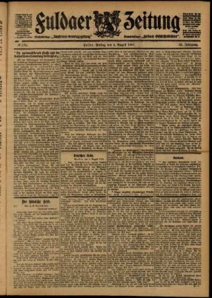 Ausgabe vom Freitag, den 04. August 1905.