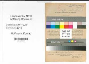 Entnazifizierung Konrad Hoffmann , geb. 23.03.1904 (Vertreter)