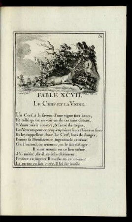 Fable LXXXVII. Le Cerf Et La Vigne.